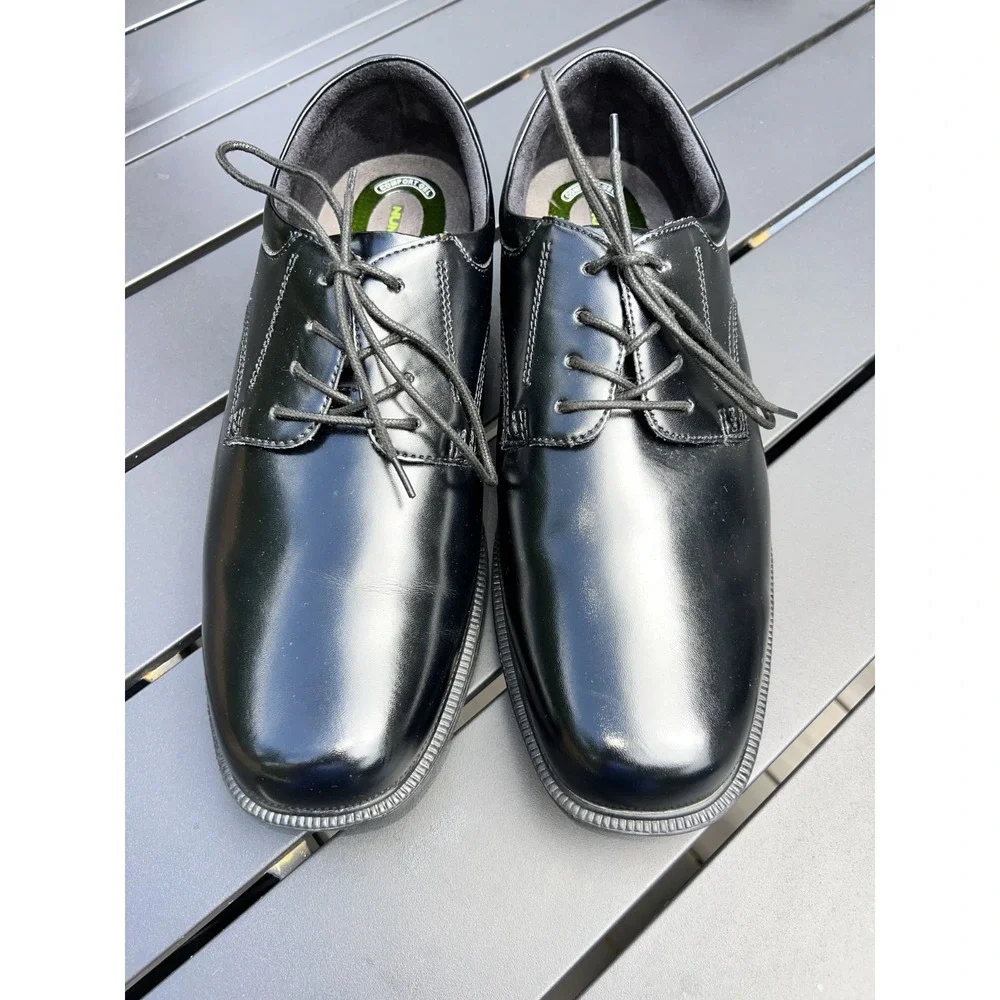 Nunn Bush KORE Comfort Gel Men's Black Leather Oxford Dress Shoes Size 13 M